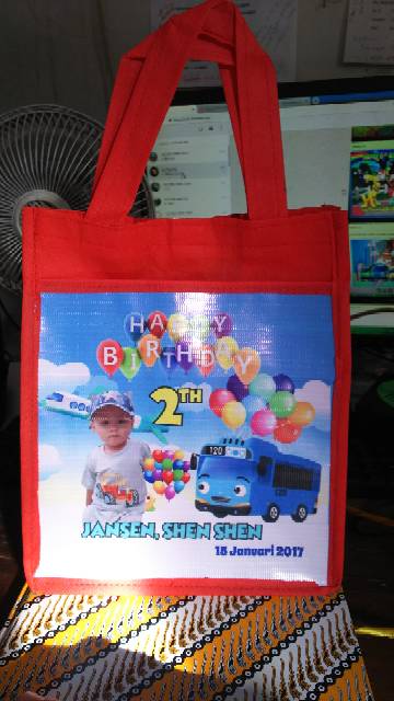 Tas promosi perusahaan / Tas Ulang Tahun Anak Praktis Bebas Pilih Desain-2