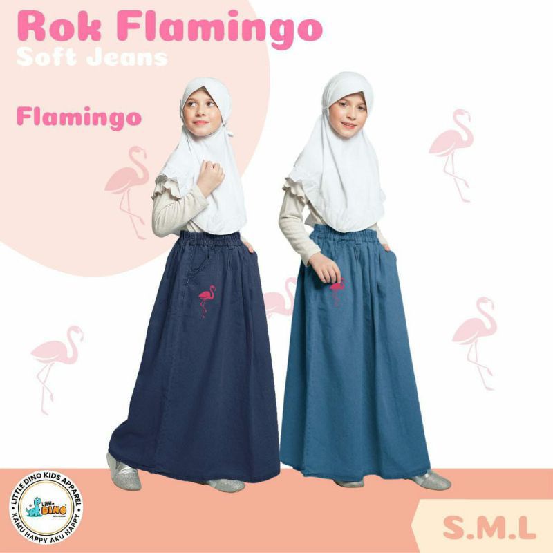 Rok Soft Jeans Anak dan dewasa by Little Dino kisaran 6 th - remaja dewasa