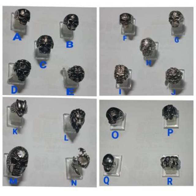 Ring skull / skull ring / cincin titanium /cincin tengkorak