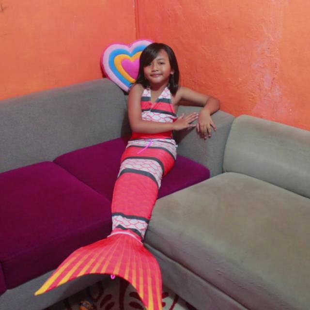 Baju Renang Mermaid In Love Untuk Anak Tanggung Shopee Indonesia