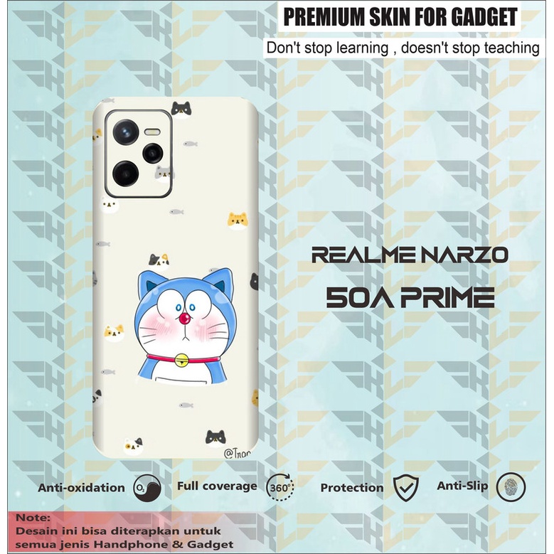 GARSKIN HANDPHONE 2PCS REALME NARZO 50A PRIME DORAEMON
