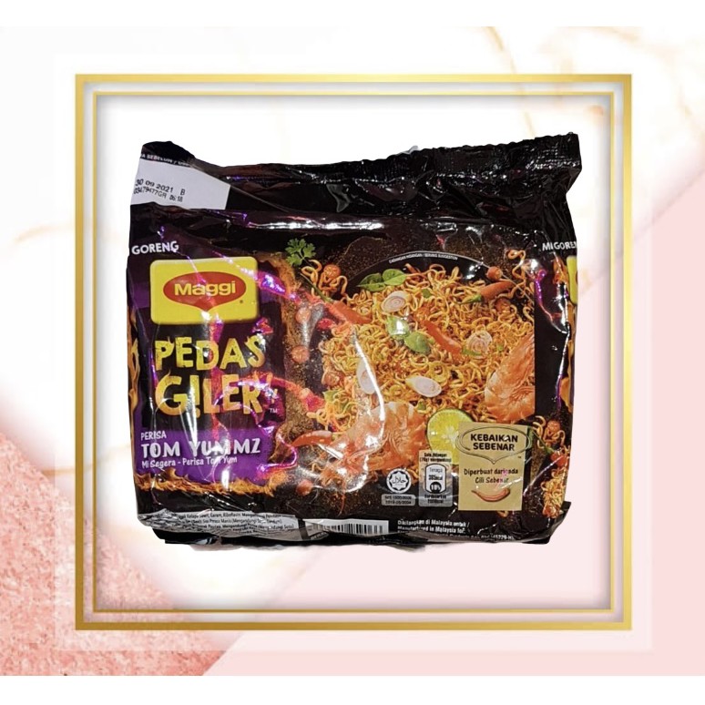 

Mie Maggi Pedas Giler Perisa Tom Yummz Yam Yum Malaysia ( 5 x 75 Gr )