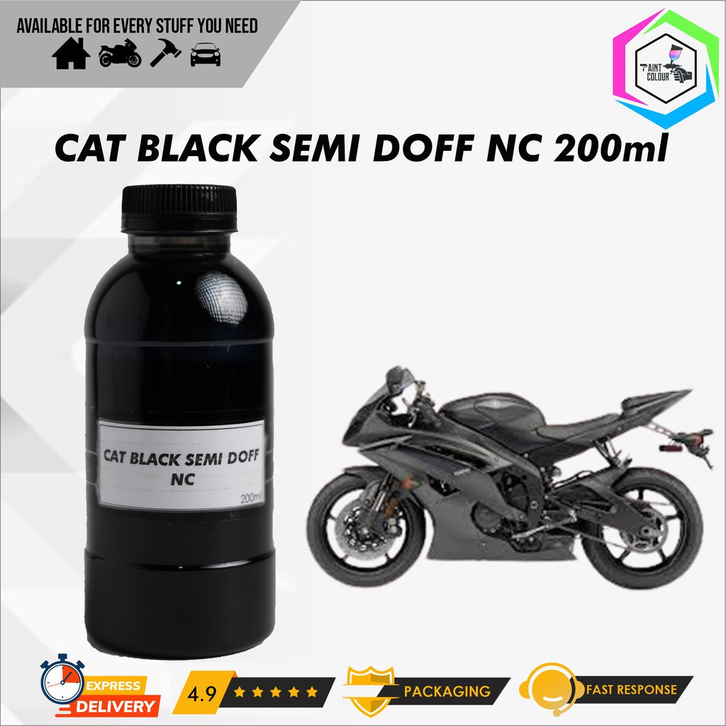 Cat Super Black Semi Doff Hitam Semi Doff NC 100ml 200ml