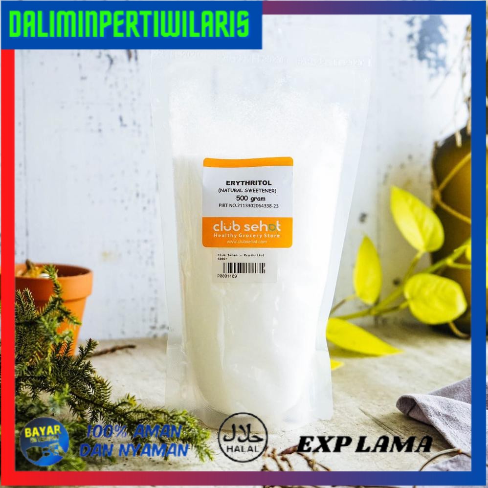 

BISA COD ERYTHRITOL Natural Sweetener (Pemanis Alami) 500Gr TERMURAH [Kode 1|Kode 2|Kode 3|Kode