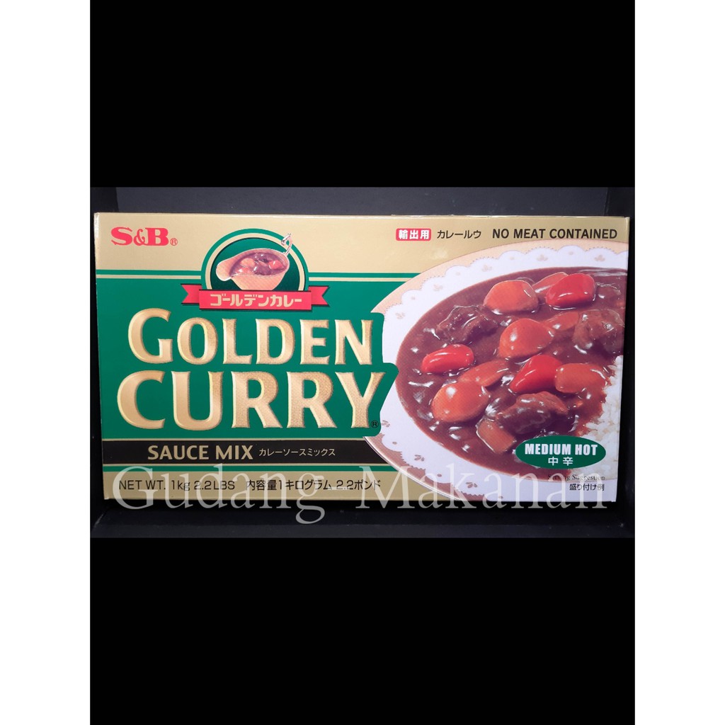 S&amp;B Golden Curry 1Kg Medium Hot