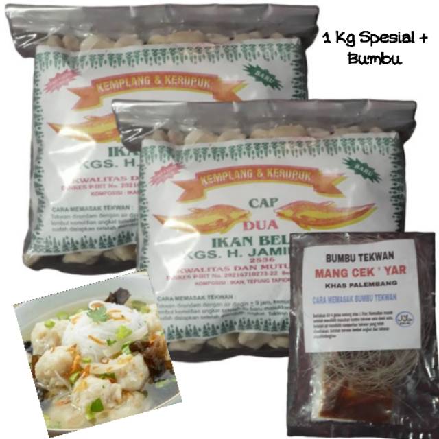 

[Bisa COD] 1 Kg Tekwan Kering Spesial + Bumbu Asli Lezaat Khas Palembang