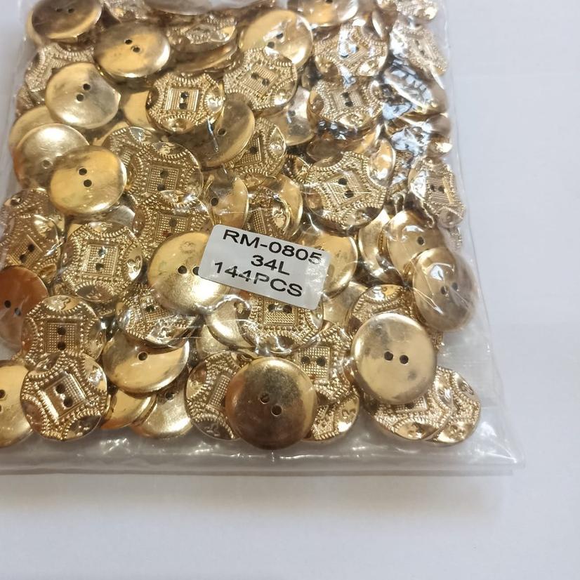 Isi 144 Pcs Kancing Baju Motif MQ Bintik Persegi Import