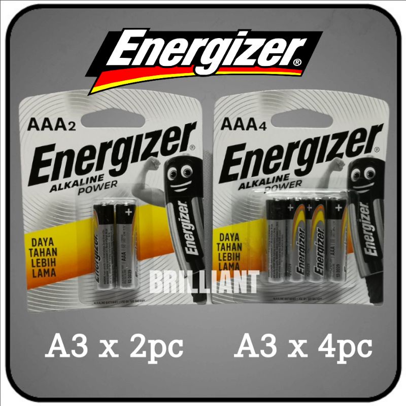 Baterai ENERGIZER Original - A2 AA / A3 AAA