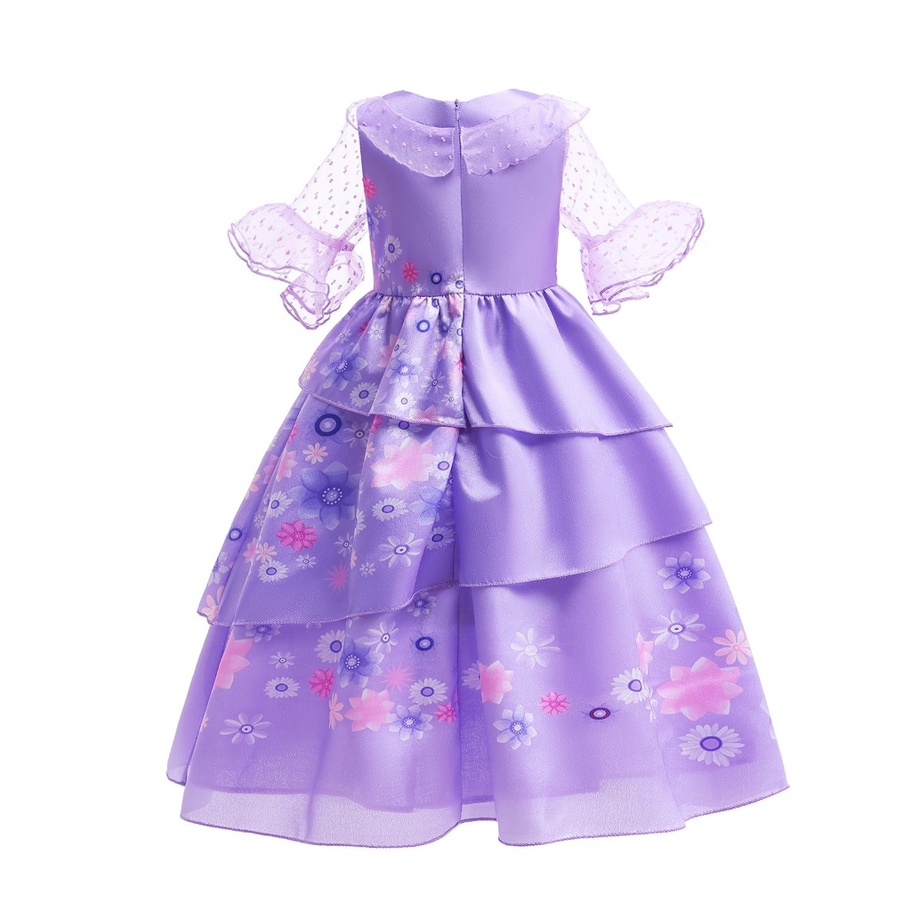 ENCANTO DRESS KOSTUM PRINCESS MIRABEL ISABELA IMPORT BAJU DRES ANAK PEREMPUAN HALOWEEN