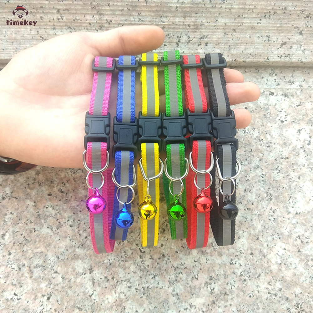 Tk Kalung Kucing Adjustable Warna Pelangi Dengan Lonceng