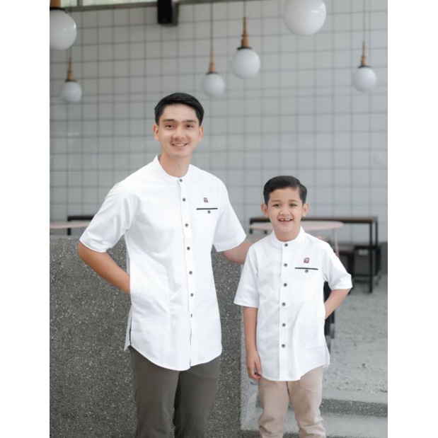 KOKO COUPLE AYAH ANAK VARIASI WARNA MILLO PUTIH CHOCOMILK DENIM MUSTARD TAN DARI UMUR 3 TH