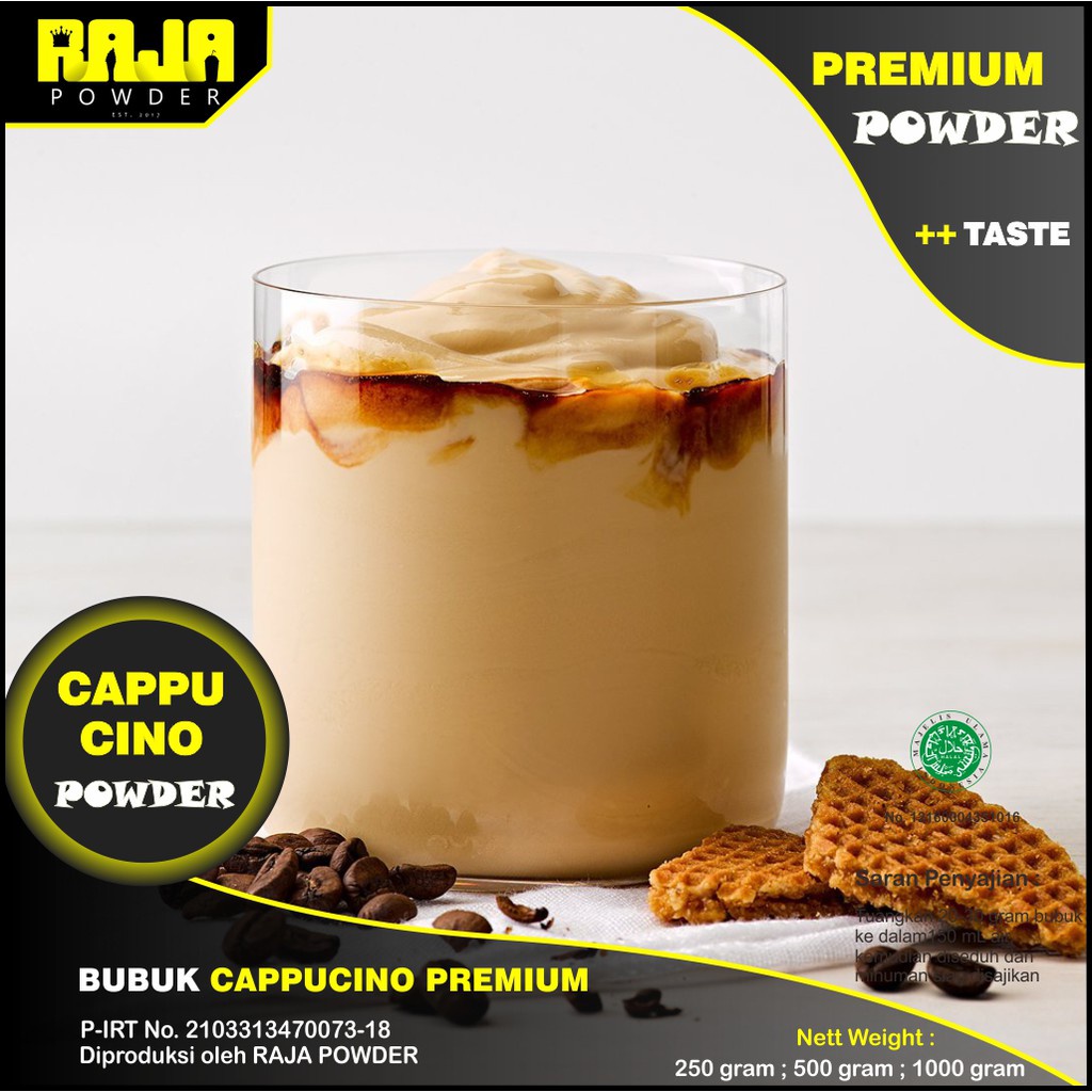 

Bubuk Cappucino Bubuk Minuman Cappucino Powder 250 gram PREMIUM