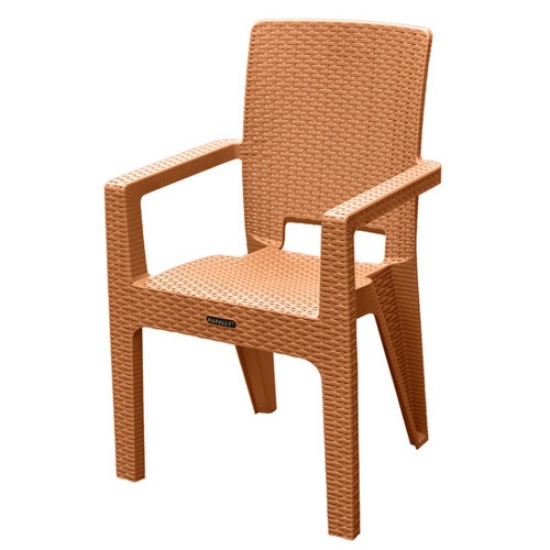 KURSI PLASTIK MOTIF ROTAN NAPOLY SINTESIS KRS - 8R3 ARM