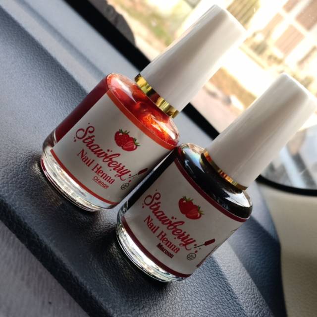 Kutek halal  by henna strawberry nail henna Shopee Indonesia