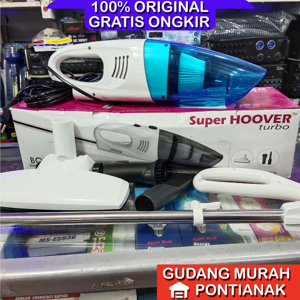 Vacum Cleaner Penyedot debu  Bolde Super Hoover Turbo Hand Vacuum Cyclone Power / Penyedot Debu Biru Bening Besih