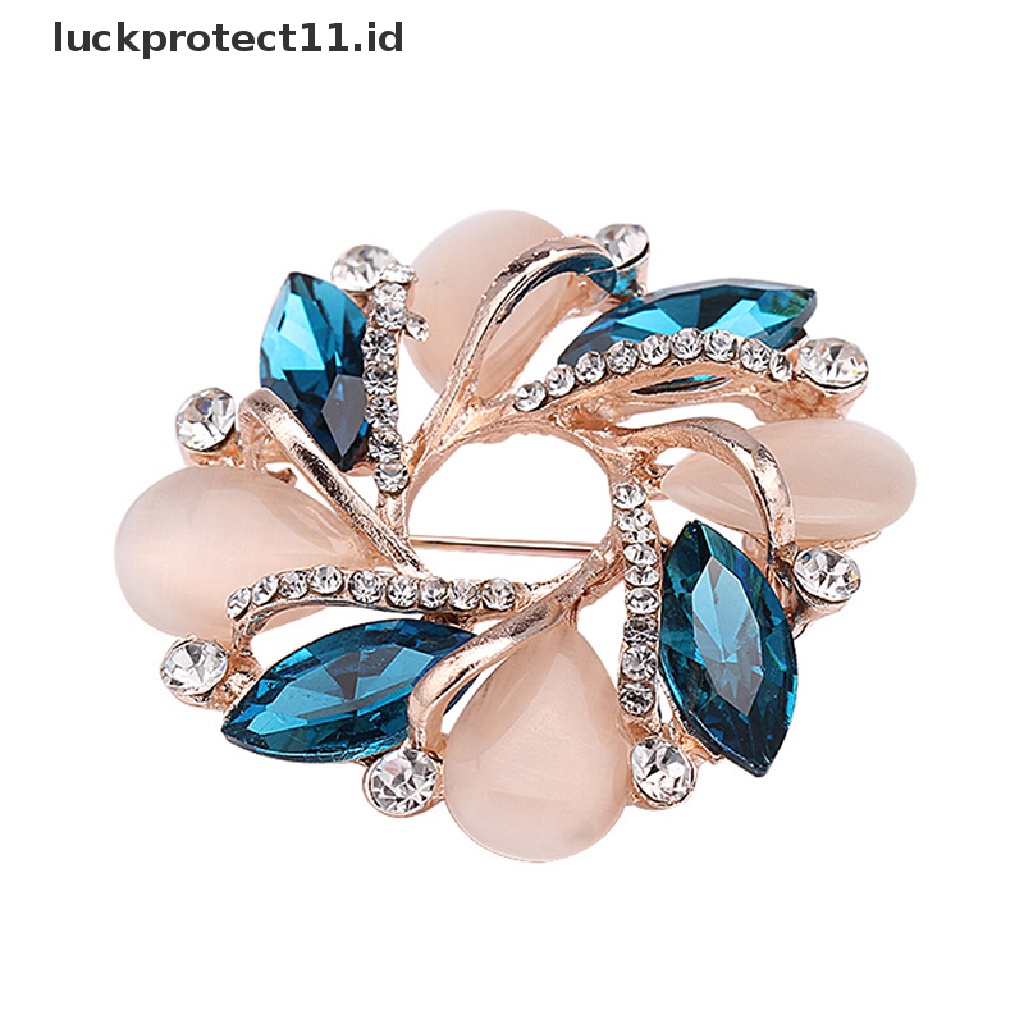 &lt; Luckprotect11. &lt; Luckproteksi1pc Bros Pin Bentuk Bunga Bauhinia Aksen Kristal