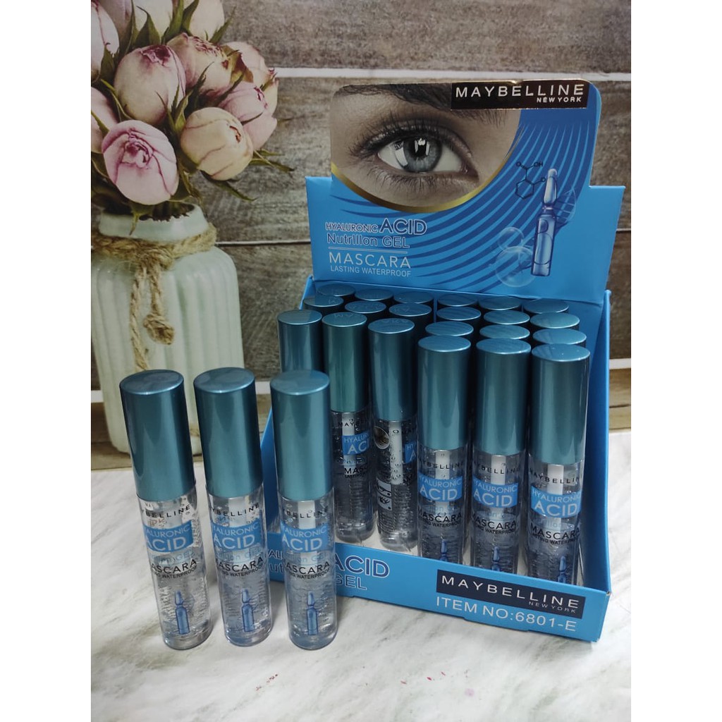 ( 3 PCS ) MAYBELLINE SERUM / MASCARA BENING ACID  GEL