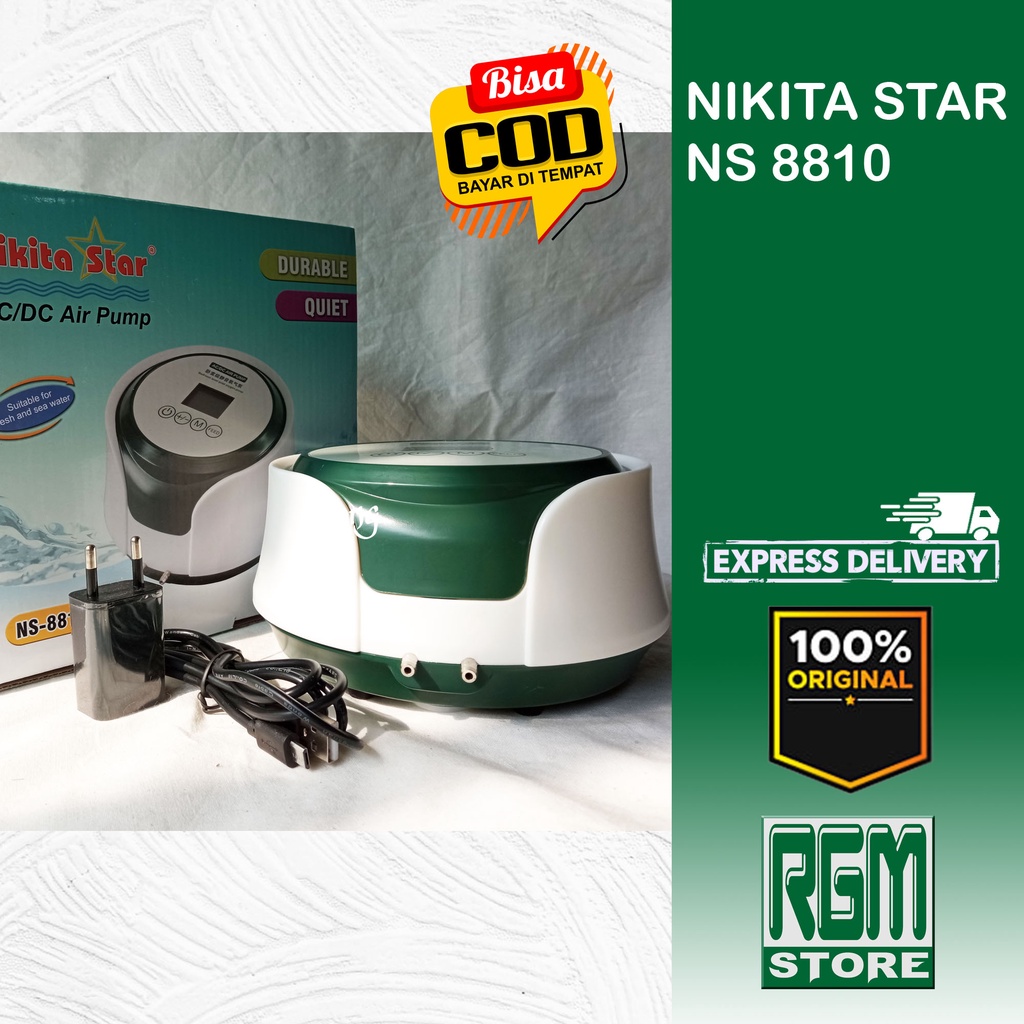 NIKITA STAR NS 8810 NS8810 AERATOR ACDC AC DC PORTABLE AIRPUMP AQUARIUM