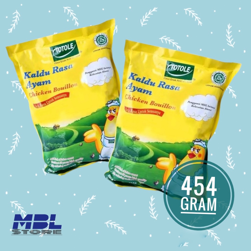 

Totole Kaldu Ayam / Granulated Chicken Bouillon Totole 453 g
