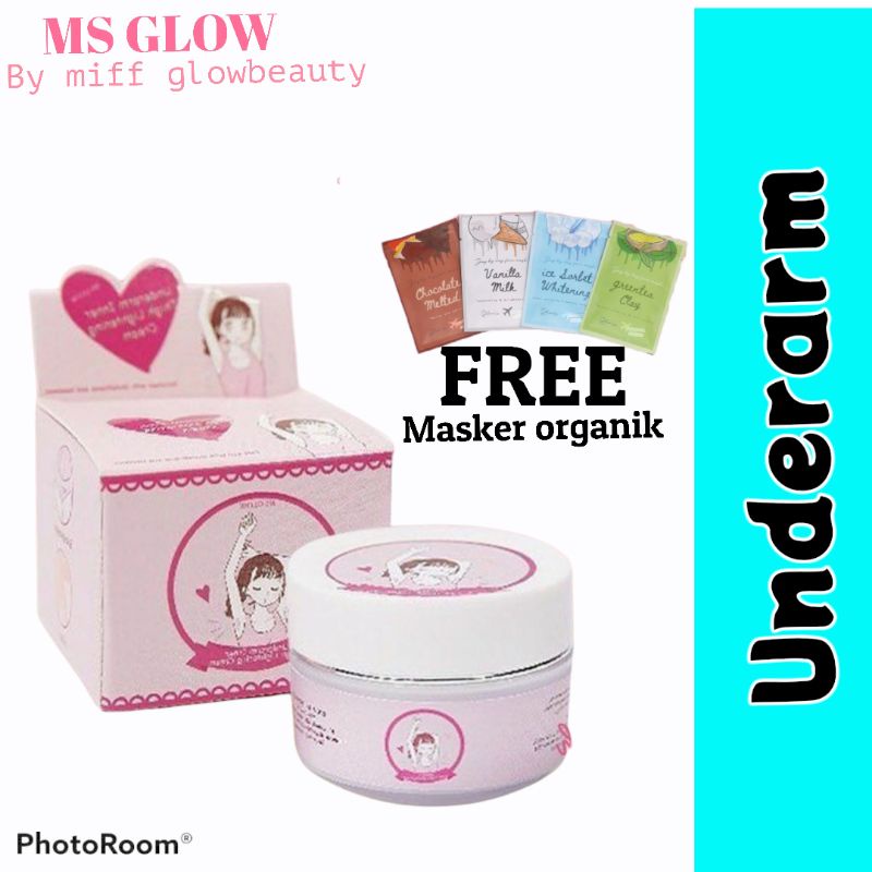 UNDERARM MS GLOW ORIGINAL, CREAM LIPATAN MS GLOW