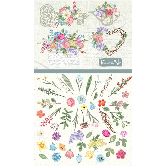 Set Of Vector Bouquets