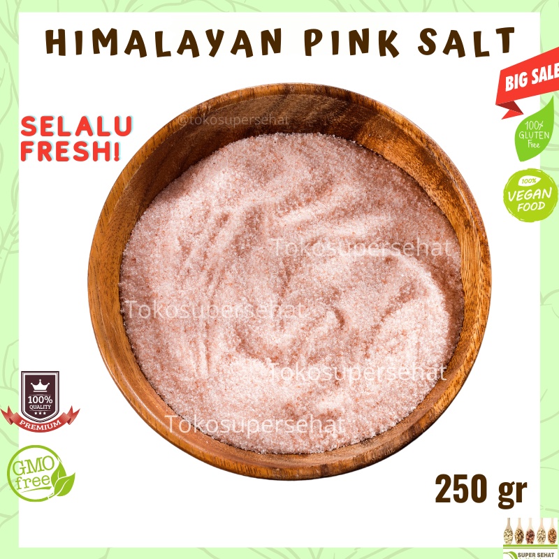 

Himalayan salt 250gr Pink - Garam Pink Himalayan 250gr Tokosupersehat