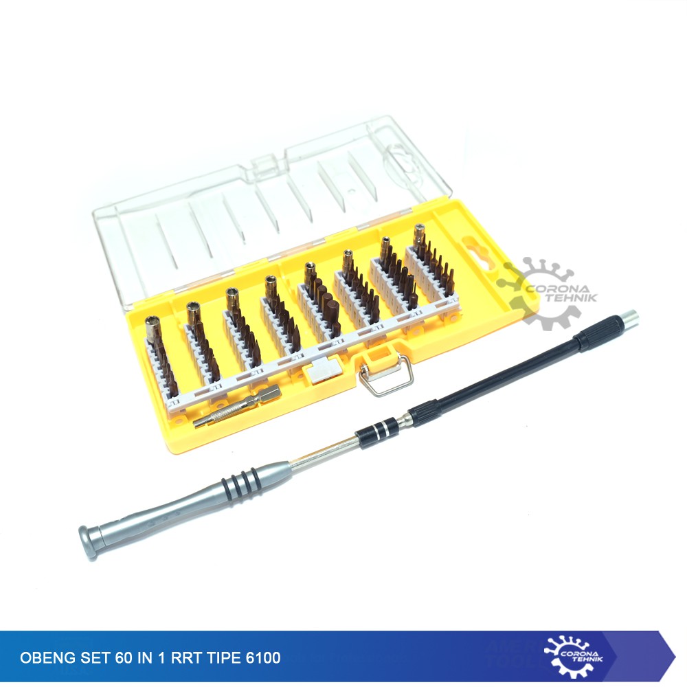 Obeng Set 60 in 1 RRT Tipe 6100