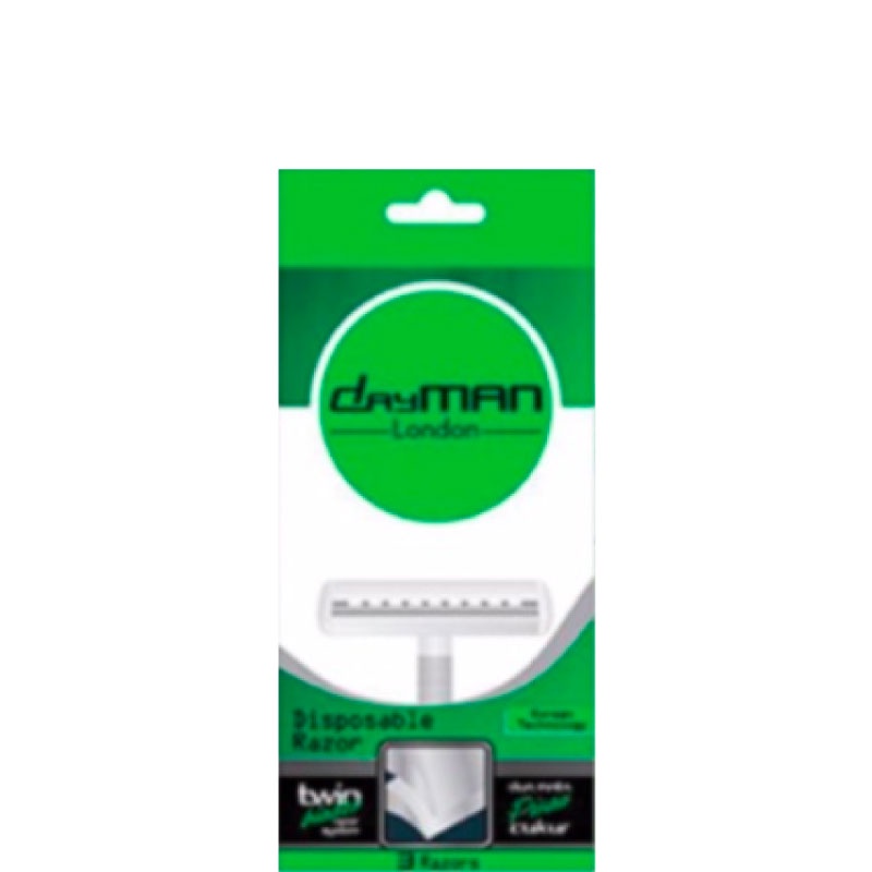 Dayman London Razor Twin Blade with Lubricant 3 pcs