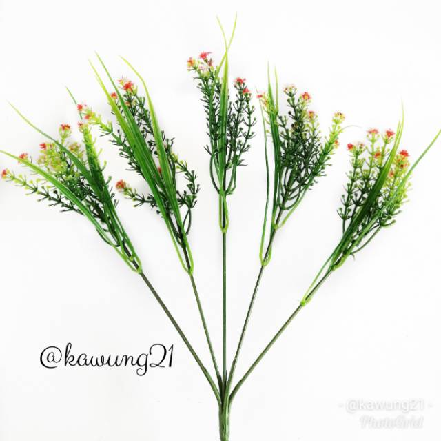 Bunga Rumput Kecil Artificial Babybreath Tanaman Hias Plastik AF22