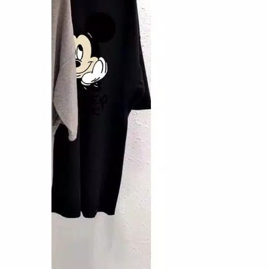 ☉ Kaos Jumbo Wanita Mickey Mouse - Hitam ✪