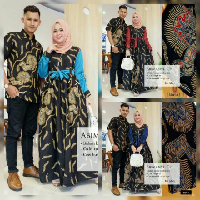 Batik Couple Murah Cantik Abimanyu Cp Ori By Alice