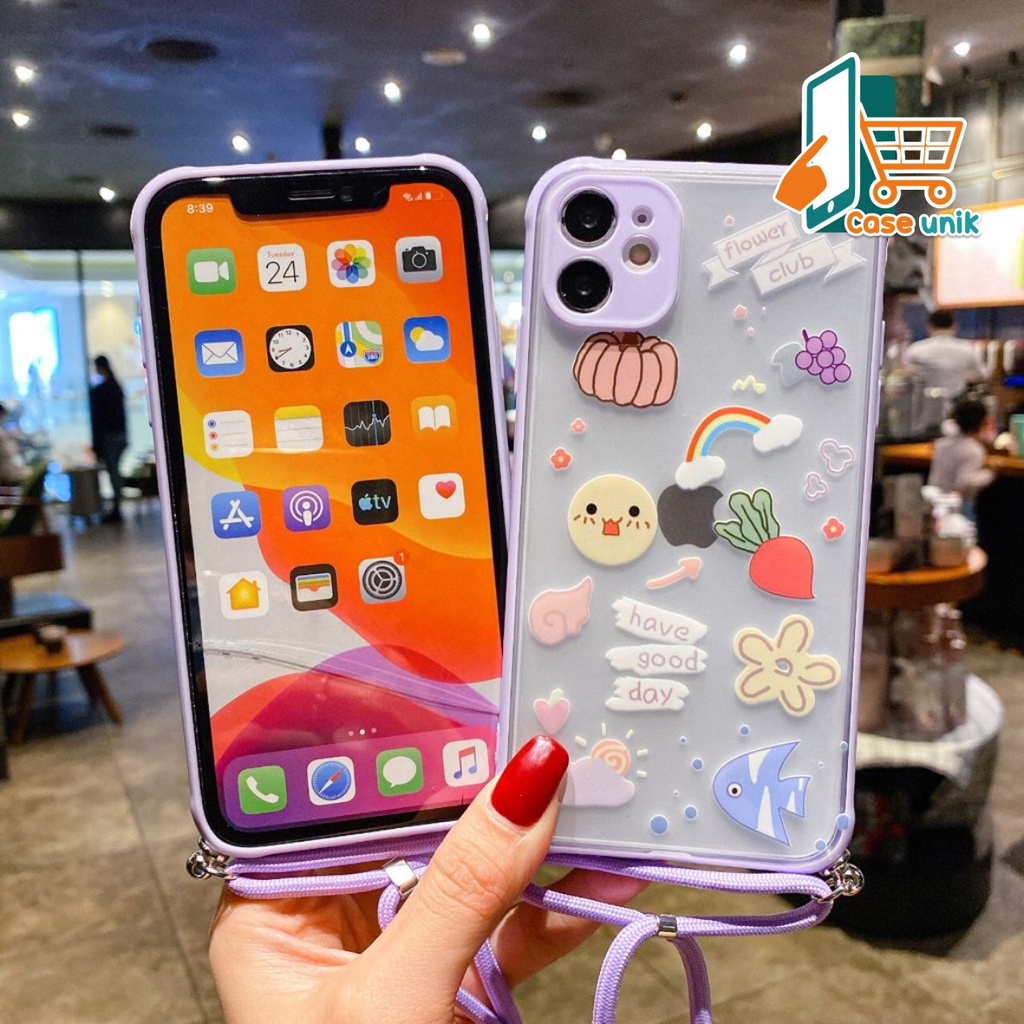 SS191 CASE SLINGCASE TALI LANYARD OPPO A9 A5 A31 A8 A52 A92 A53 A33 2020 RENO 4 4F A15 A54 A74 A83 CS3205