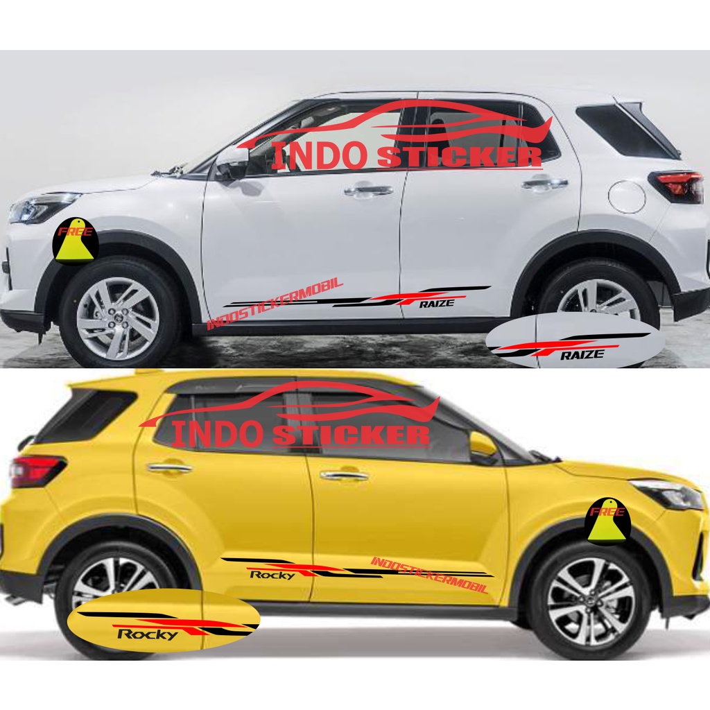 Sticker stiker mobil daihatsu rocky raize stiker list mobil toyota raize rocky terbaru