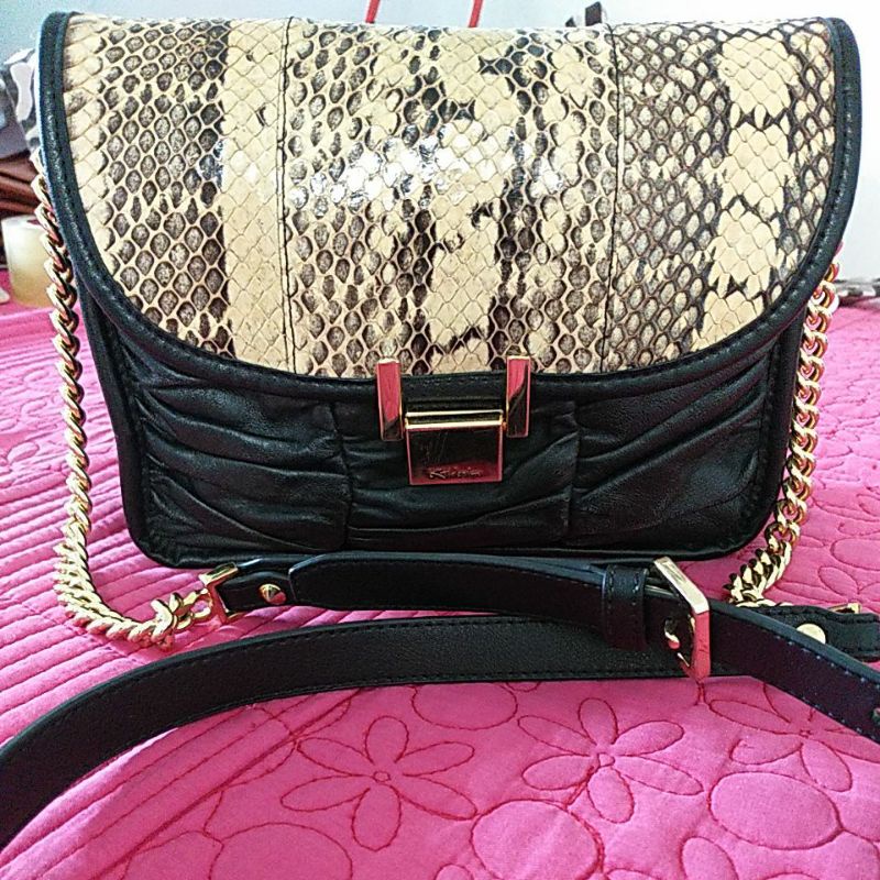 ❌ SOLD OUT❌ preloved KH design snakeskin full leather unik fashion