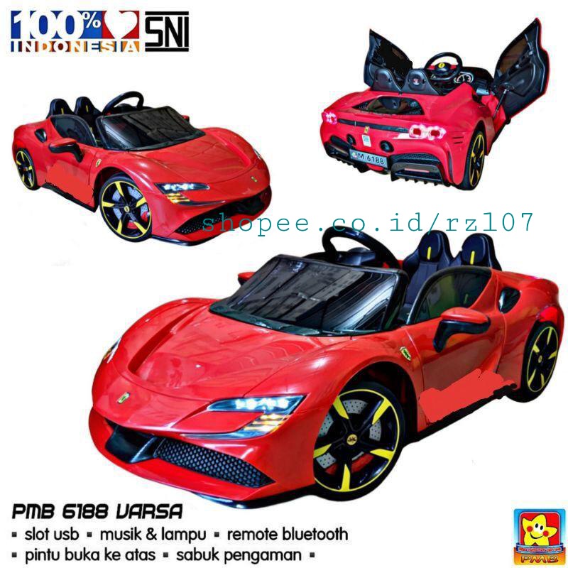 Mobil Aki PMB 6188 VARSA mobil remot baterai cas mobil mainan anak remote