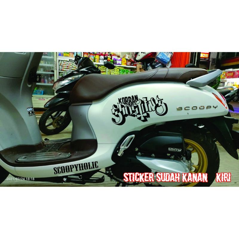 Stiker/Striping Korban Ghosting Motor Scoopy Genio