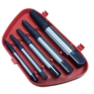 SET ISI 5PCS Screw Extractor Tap Balik Set Pencabut Baut Rusak Patah 5pcs/ Tool Set/ALAT PEMBUKA BAUT YG RUSAK / ALAT PISAH BAUT/ALAT ANGKAT BAUT BERKUALITAS