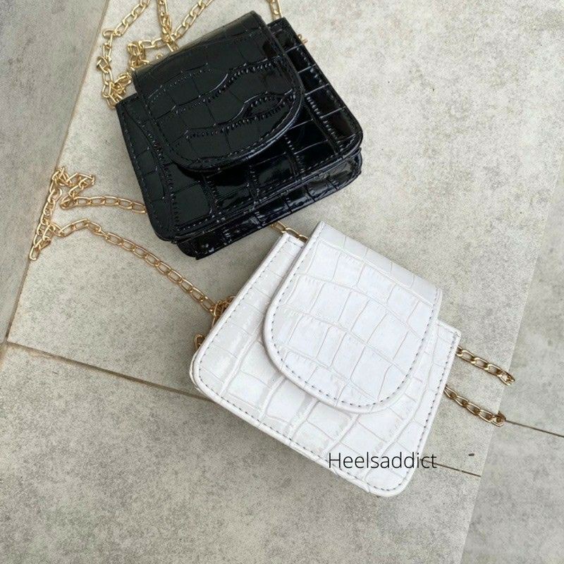 ALYA-Vintage Selempang Mini Croco Tas Wanita