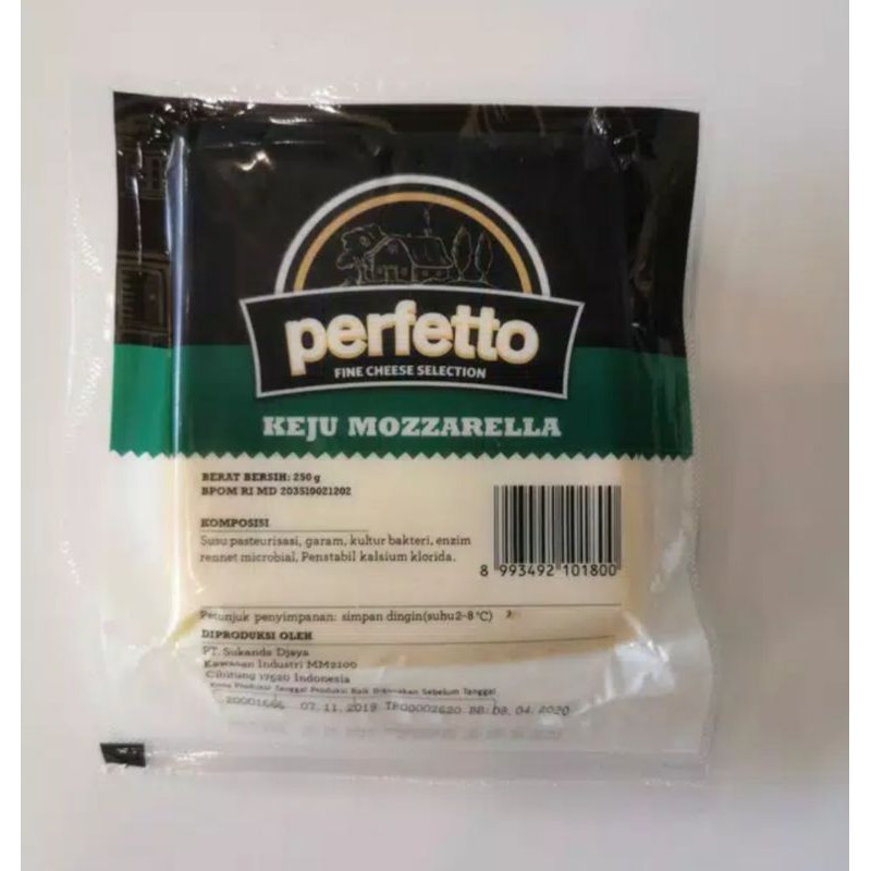 

Keju mozarella 250gr | Perfetto | Marfafood