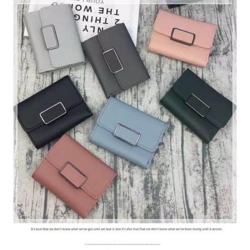 Medan Termurah KD52 Korean style Dompet Fy wanita Dompet cute lipat impor