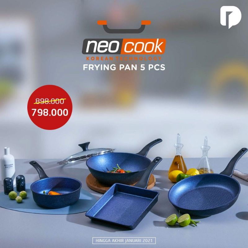 neocook frying pan 5 pcs