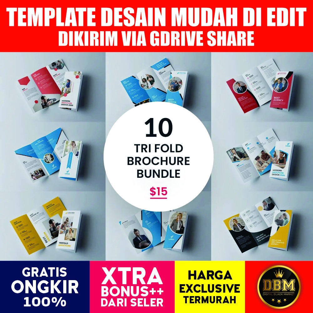 Tri Fold Brochure Bundle - Photoshop
