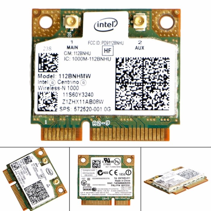 Intel wifi centrino N 1000 wireless card adapter half mini pcie