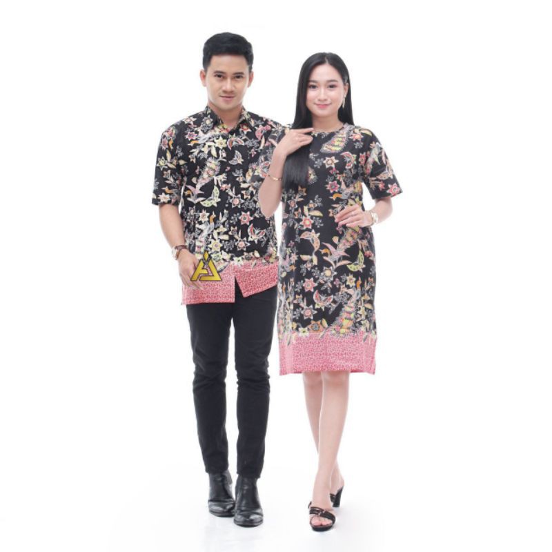 BISA PISAH Batik Couple Keluarga Sania ruffle ori ndoro jowi terbaru motif wayangan prodo