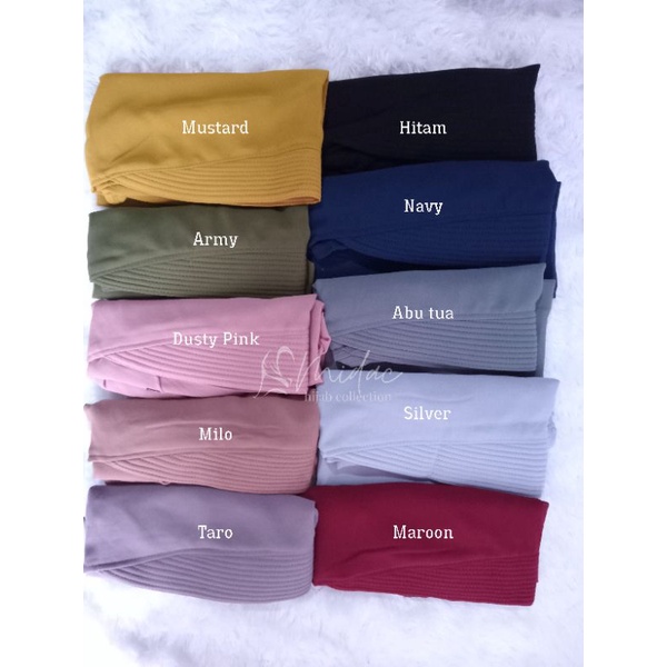 Khimar Ceruty 2 Layer Premium Hijab Ceruty Instan