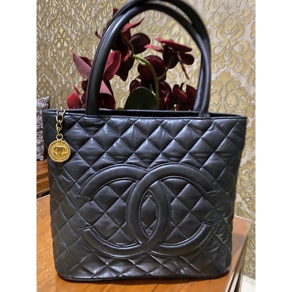Preloved Tote bag chanel kulit asli
