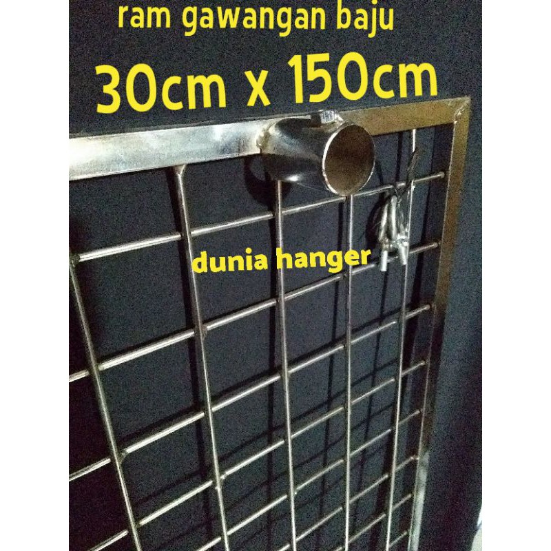 ram sok gawang baju ukuran 30x150