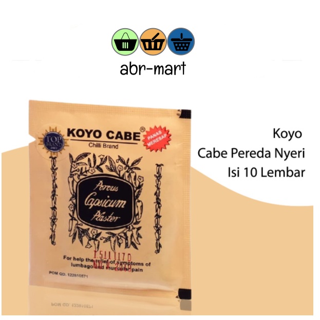 KOYO CABE Pereda Nyeri - Isi 10 Lembar *