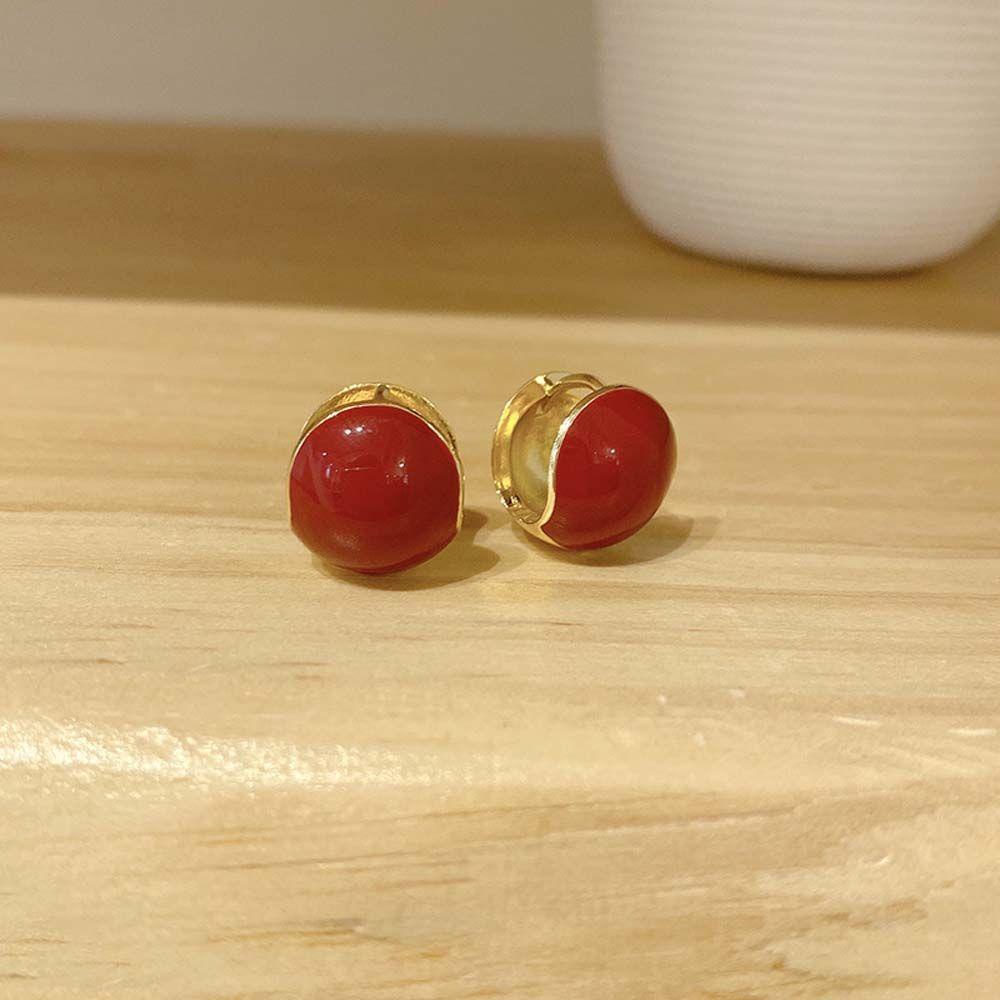 SKJK   Wanita Anting Hoop Retro Vintage Wanita Lingkaran Aksesoris Pesta Ear Buckle Gaya Korea Earrings