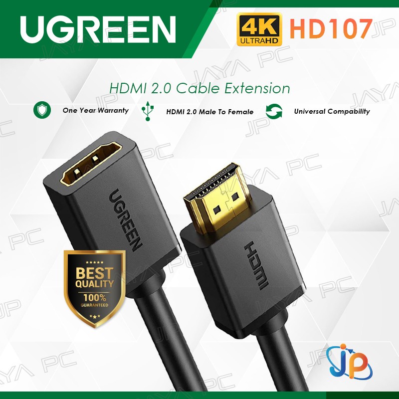 UGreen HD107 Extension Cable HDMI 2.0 Male To Female